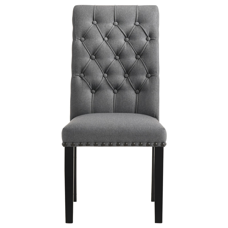 Alana Fabric Upholstered Dining Side Chair Grey (Set of 2) - 115162