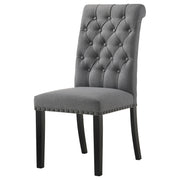 Alana Fabric Upholstered Dining Side Chair Grey (Set of 2) - 115162
