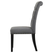 Alana Fabric Upholstered Dining Side Chair Grey (Set of 2) - 115162