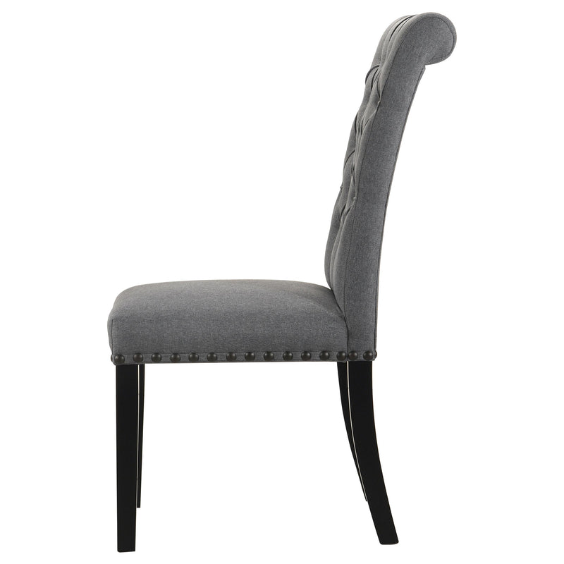 Alana Fabric Upholstered Dining Side Chair Grey (Set of 2) - 115162