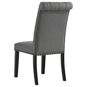 Alana Fabric Upholstered Dining Side Chair Grey (Set of 2) - 115162