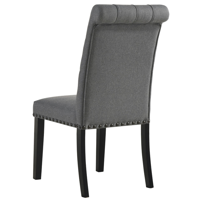 Alana Fabric Upholstered Dining Side Chair Grey (Set of 2) - 115162