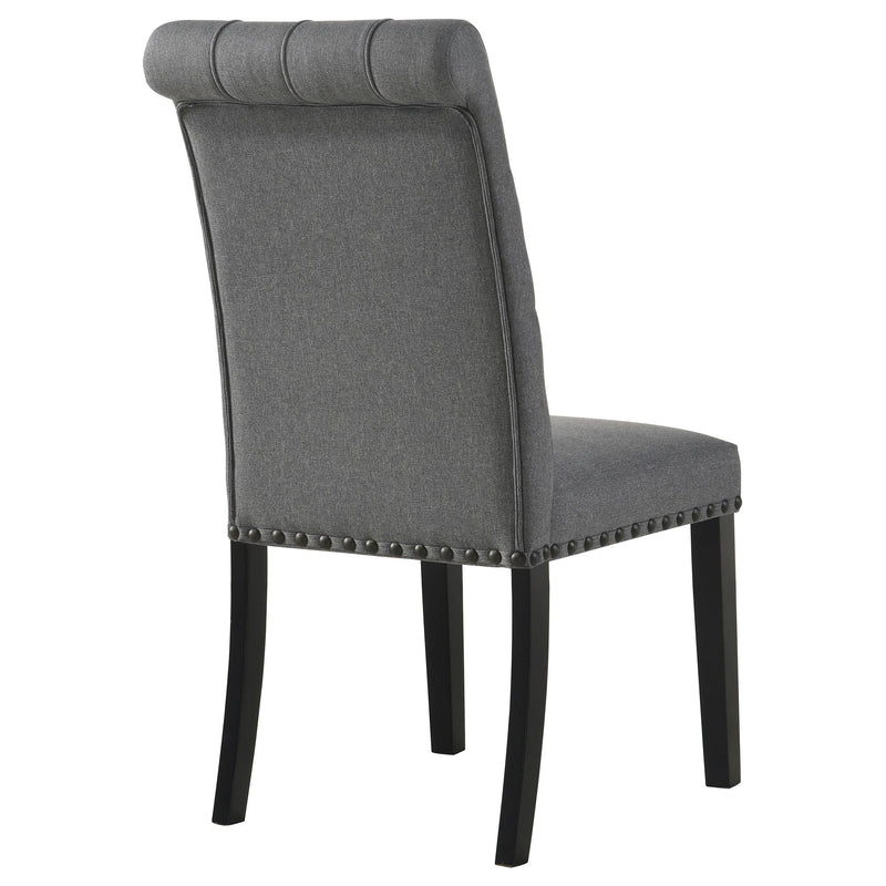 Alana Fabric Upholstered Dining Side Chair Grey (Set of 2) - 115162