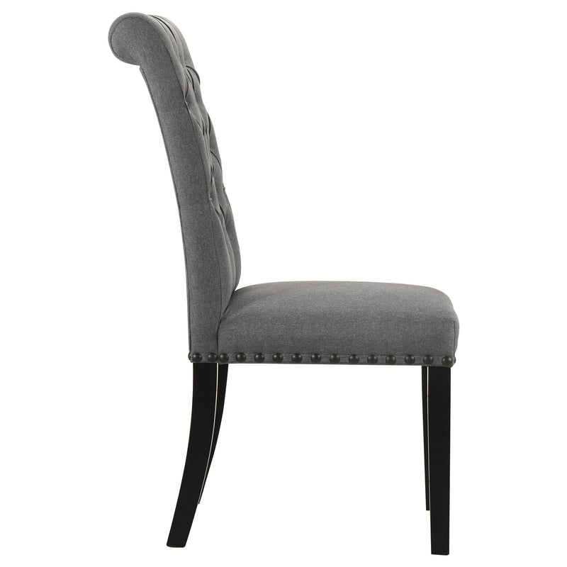 Alana Fabric Upholstered Dining Side Chair Grey (Set of 2) - 115162