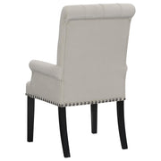 Alana Velvet Upholstered Dining Arm Chair Sand - 115183