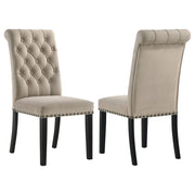 Alana Velvet Upholstered Dining Side Chair Sand (Set of 2) - 115182