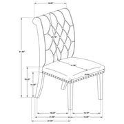 Alana Velvet Upholstered Dining Side Chair Sand (Set of 2) - 115182