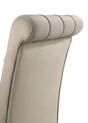 Alana Velvet Upholstered Dining Side Chair Sand (Set of 2) - 115182