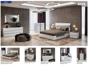 Alba Bed W/ Light, Italy Queen - Gate FurnitureQueen Bed