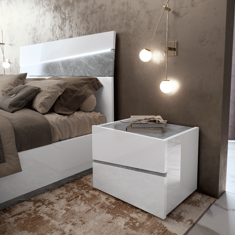 Alba Bedroom W/ Light Set - Gate Furniture