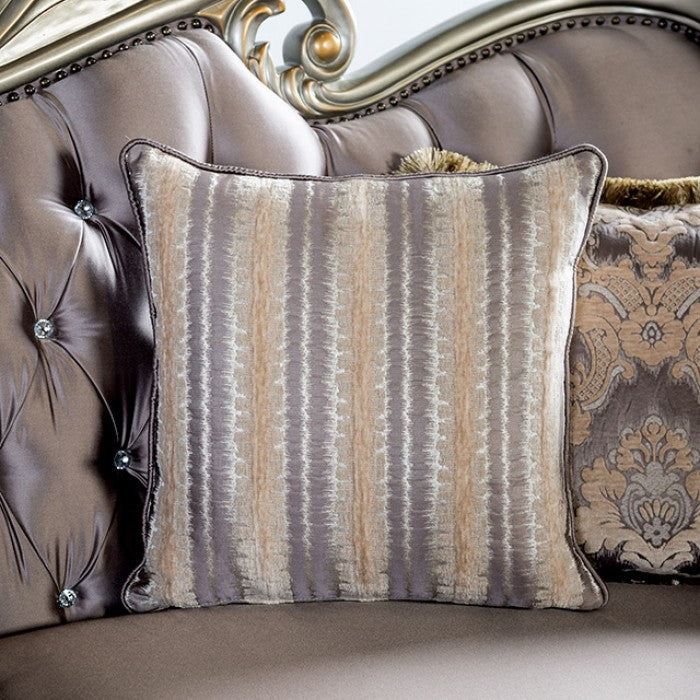 Albacete Champagne/Purple Loveseat - FM65006PR-LV