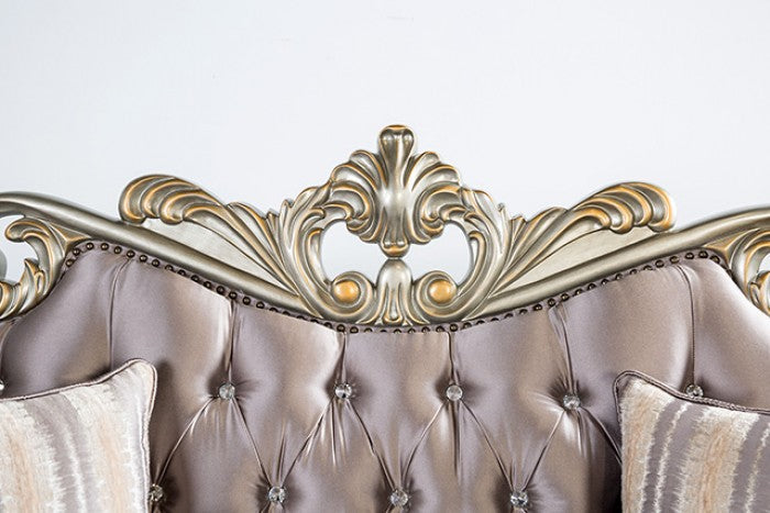 Albacete Champagne/Purple Sofa - FM65006PR-SF