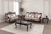 Albacete Dark Cherry/Brown Sofa - FM65006BR-SF