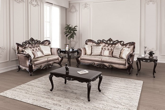 Albacete Dark Cherry/Brown Sofa - FM65006BR-SF