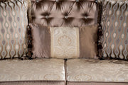 Albacete Dark Cherry/Brown Sofa - FM65006BR-SF