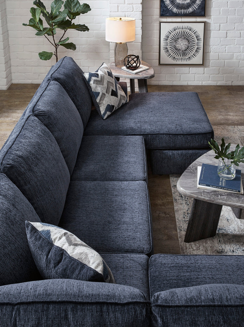 Albar Place Cobalt 2 - Piece LAF Chaise Sectional - Gate FurnitureSectional
