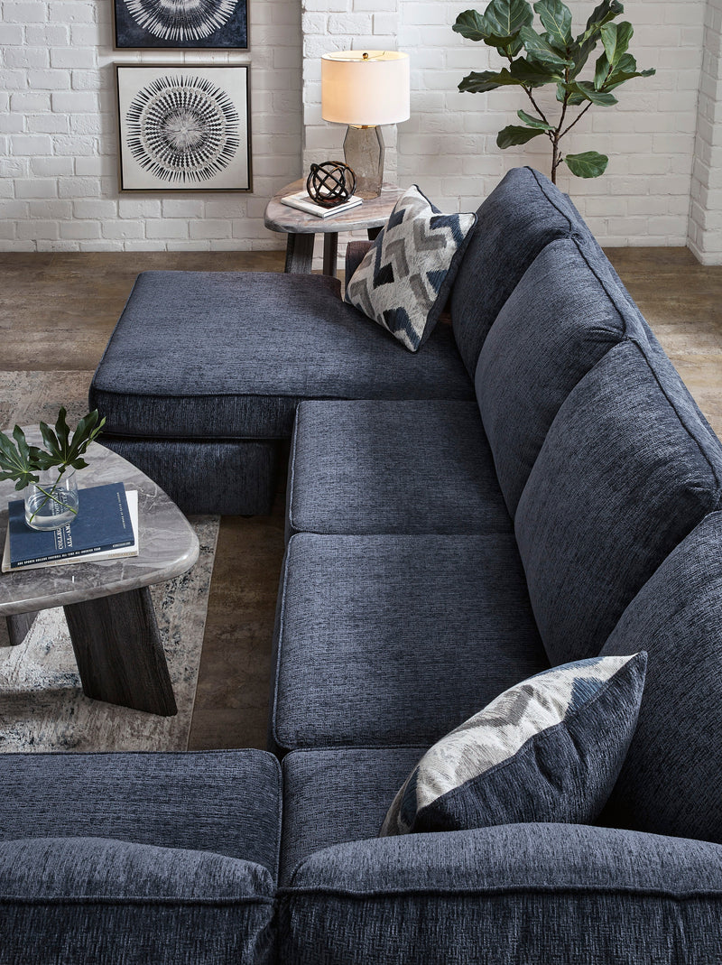 Albar Place Cobalt 2 - Piece RAF Chaise Sectional - Gate FurnitureSectional