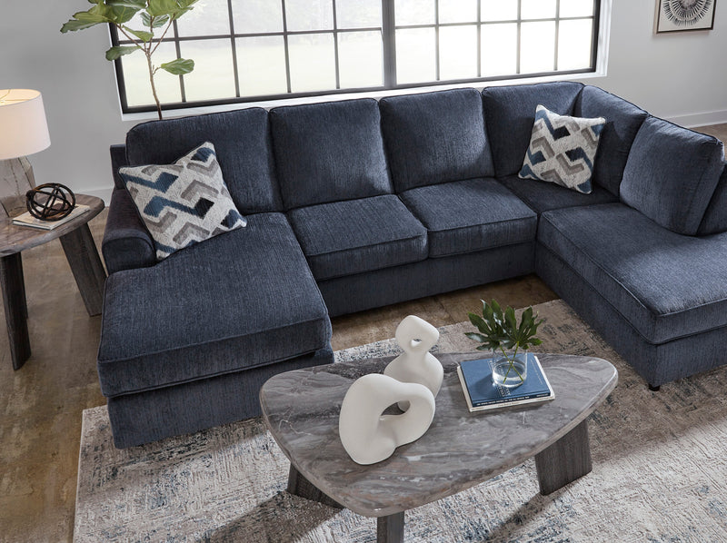Albar Place Cobalt 2 - Piece RAF Chaise Sectional - Gate FurnitureSectional