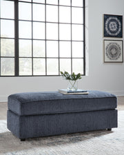 Albar Place Cobalt 2-Piece Sectional and Ottoman - 95302U1