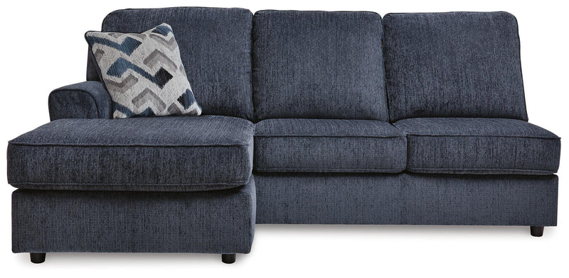 Albar Place Cobalt 2-Piece Sectional and Ottoman - 95302U1