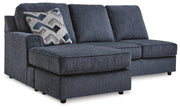 Albar Place Cobalt 2-Piece Sectional and Ottoman - 95302U1