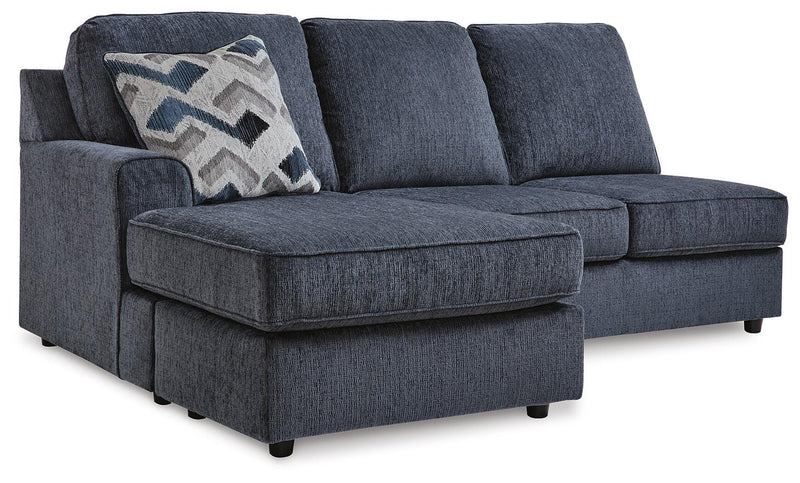 Albar Place Cobalt 2-Piece Sectional and Ottoman - 95302U1