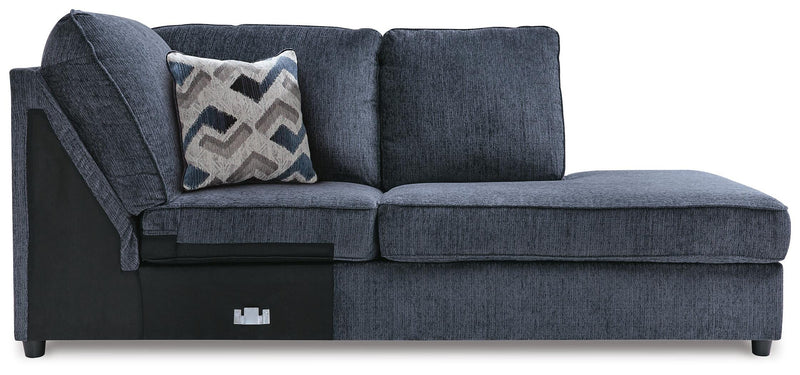 Albar Place Cobalt 2-Piece Sectional and Ottoman - 95302U1