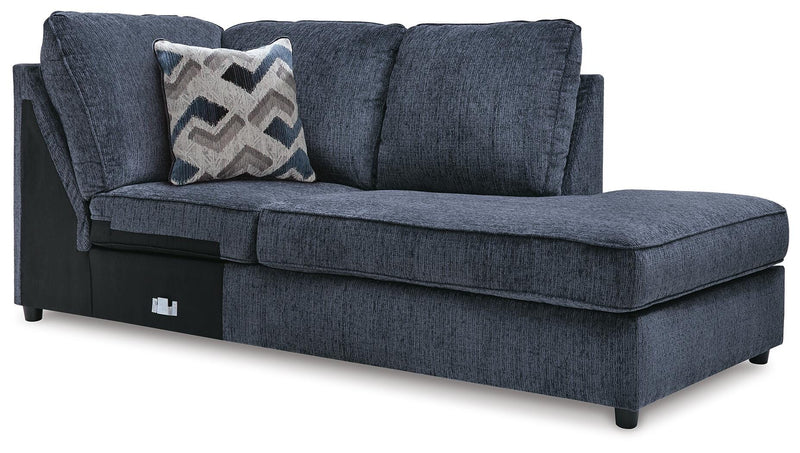 Albar Place Cobalt 2-Piece Sectional and Ottoman - 95302U1