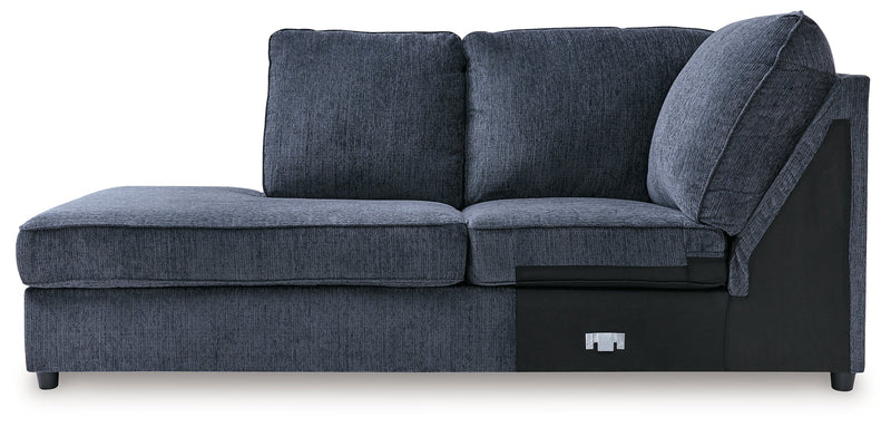 Albar Place Cobalt Left-Arm Facing Corner Chaise - 9530216