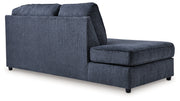 Albar Place Cobalt Left-Arm Facing Corner Chaise - 9530216