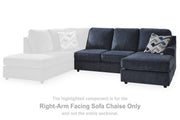 Albar Place Cobalt Right-Arm Facing Sofa Chaise - 9530203