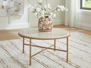 Alben Antique Gold Coffee Table - T643-8