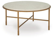 Alben Antique Gold Coffee Table - T643-8