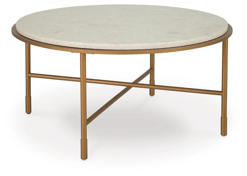 Alben Antique Gold Coffee Table - T643-8
