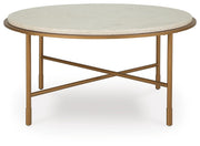 Alben Antique Gold Coffee Table - T643-8