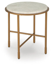 Alben Antique Gold End Table - T643-6