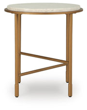 Alben Antique Gold End Table - T643-6