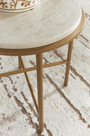 Alben Antique Gold End Table - T643-6