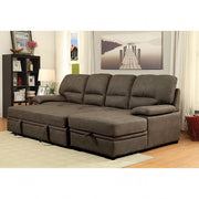 Alcester Ash Brown Sectional - CM6908BR-SET