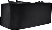 Alder 66" Velvet Upholstered Loveseat in Black - 699Black-L