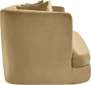 Alder 66" Velvet Upholstered Loveseat in Camel - 699Camel-L