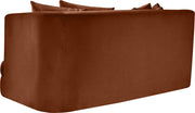 Alder 66" Velvet Upholstered Loveseat in Cognac - 699Cognac-L