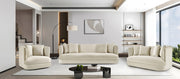 Alder 66" Velvet Upholstered Loveseat in Cream - 699Cream-L