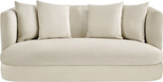 Alder 66" Velvet Upholstered Loveseat in Cream - 699Cream-L