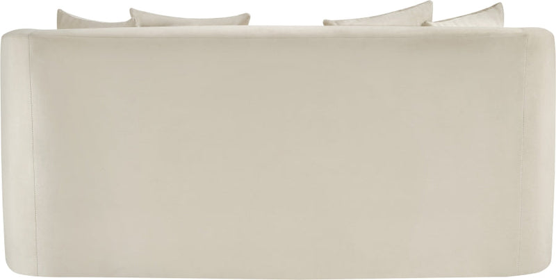 Alder 66" Velvet Upholstered Loveseat in Cream - 699Cream-L