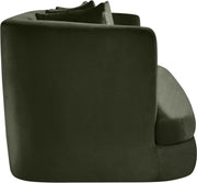 Alder 66" Velvet Upholstered Loveseat in Green - 699Green-L