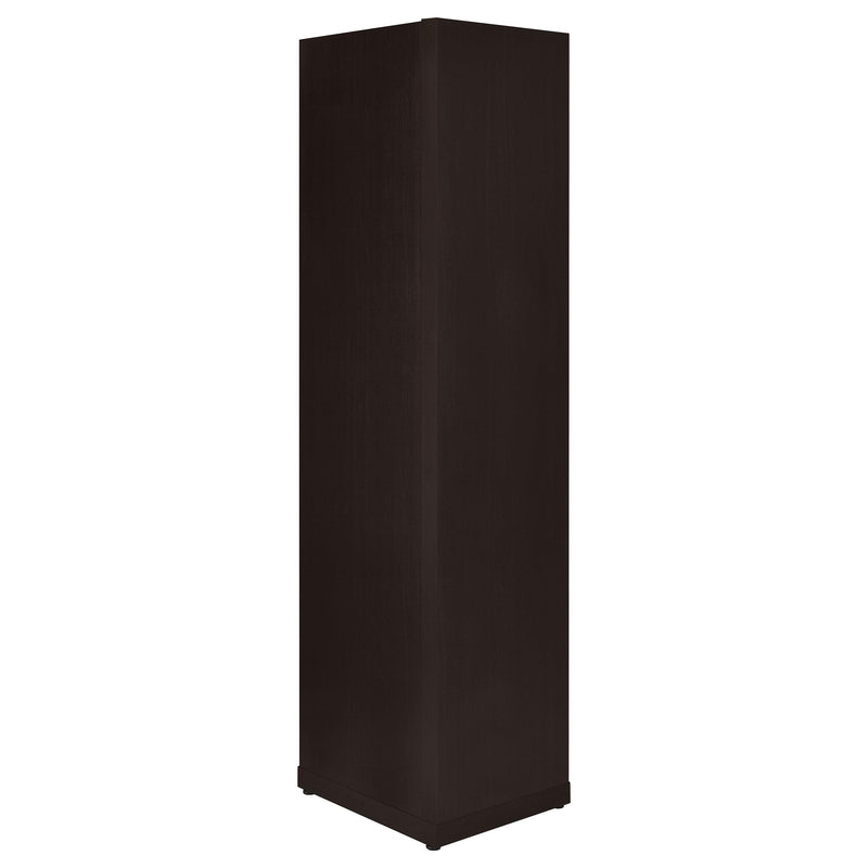 Alder 71-inch 6-shelf Corner Bookcase Cappuccino - 800270