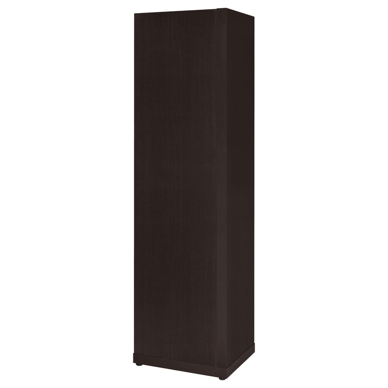 Alder 71-inch 6-shelf Corner Bookcase Cappuccino - 800270