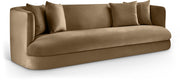Alder 93.5" Velvet Upholstered Sofa in Beige - 699Beige-S