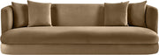 Alder 93.5" Velvet Upholstered Sofa in Beige - 699Beige-S